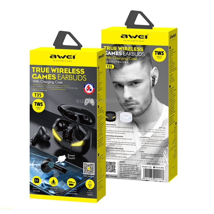AWEI T35 TWS Bluetooth Earbuds