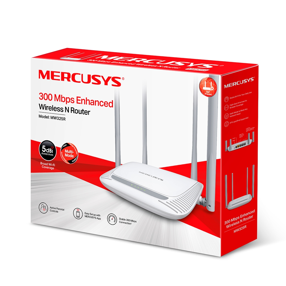 Mercusys MW325R 300Mbps 4 Antenna Wireless Router
