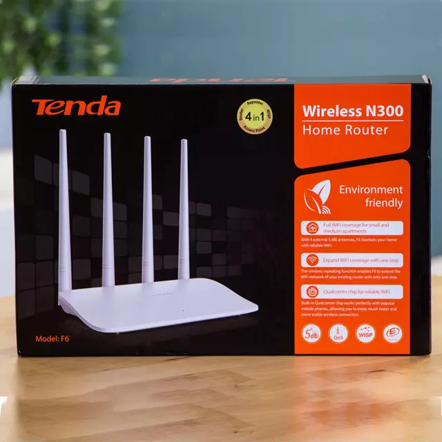 Tenda F6 300Mbps N300 4 Antenna WIFI Router